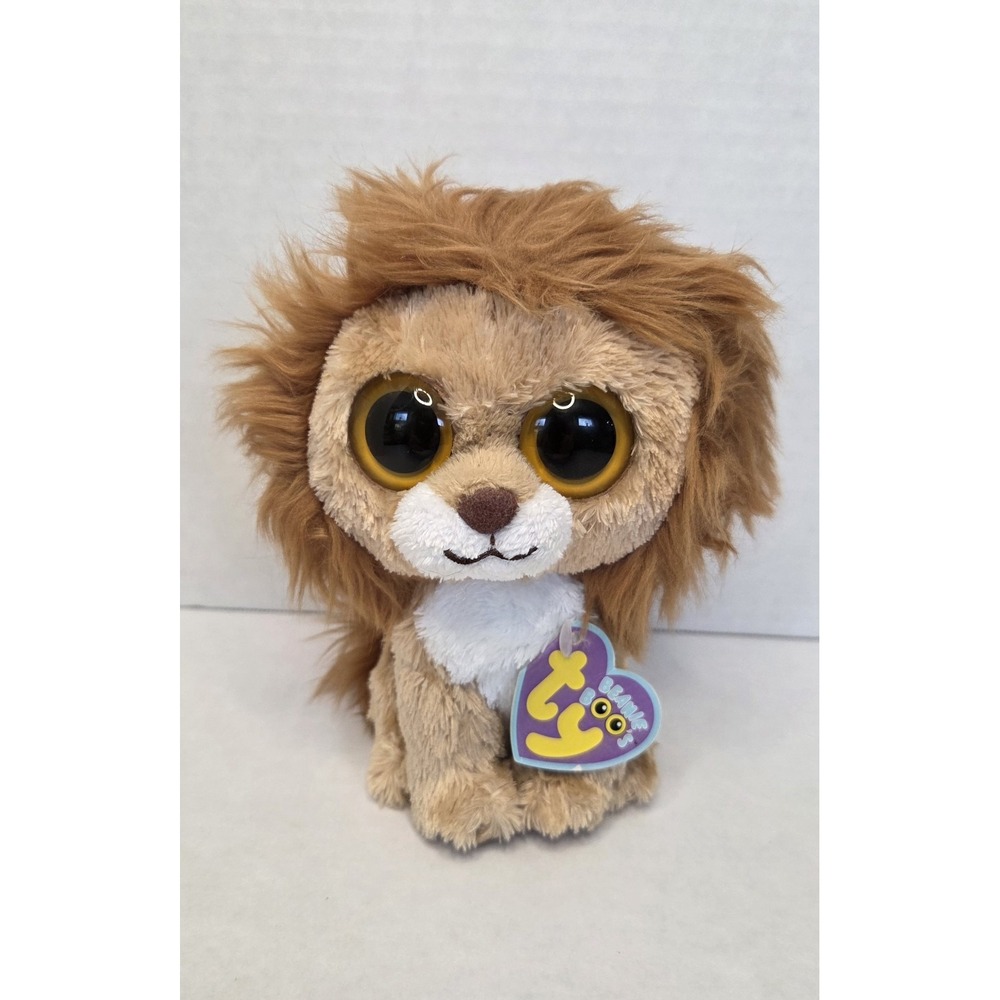 TY Beanie Boos NWT King the Lion Plush Toy 6 Inches Tall